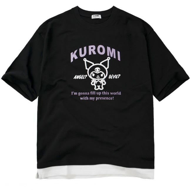 クロミ Tシャツ 半袖 ドロップショルダー トップス プリント サンリオ キャラクターズ ku1132-363