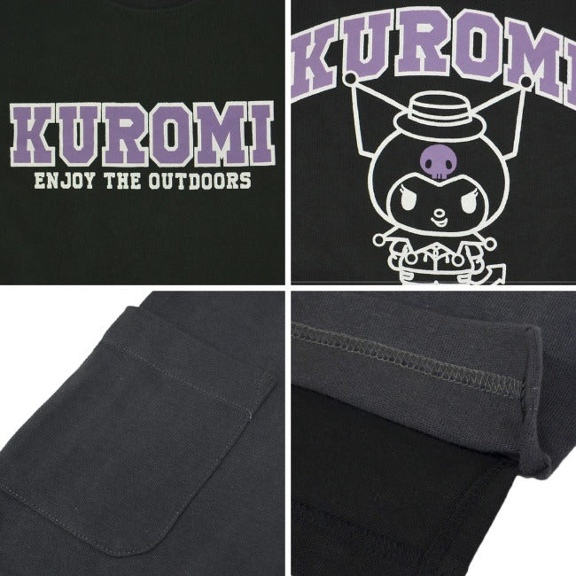 クロミ ビッグシルエット Tシャツ 半袖 ポケット付 Kuromi サンリオ キャラクターズ ku1132-365