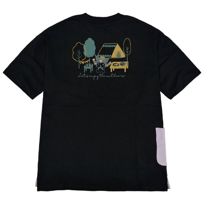 クロミ ビッグシルエット Tシャツ 半袖 ポケット付 Kuromi サンリオ キャラクターズ ku1132-365