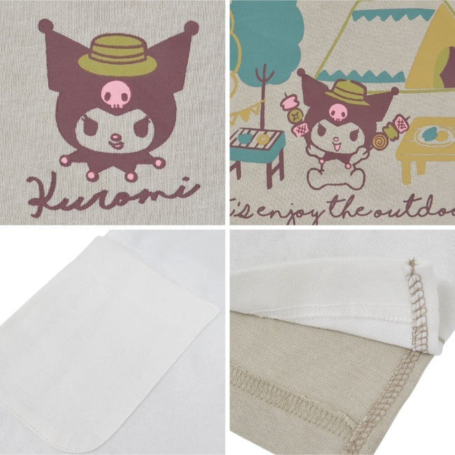 クロミ ビッグシルエット Tシャツ 半袖 ポケット付 Kuromi サンリオ キャラクターズ ku1132-365