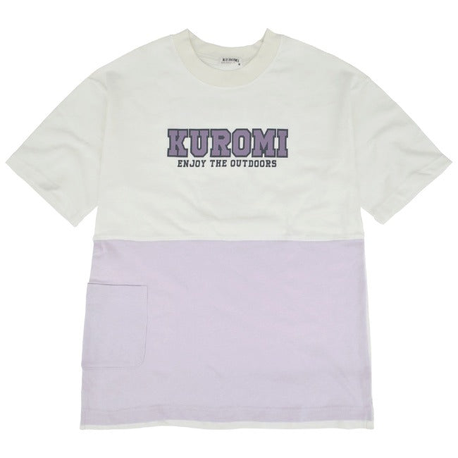 クロミ ビッグシルエット Tシャツ 半袖 ポケット付 Kuromi サンリオ キャラクターズ ku1132-365