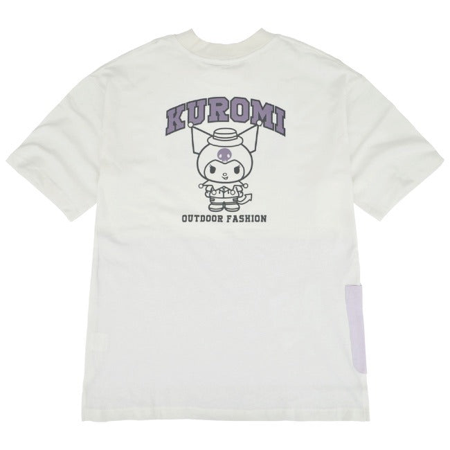 クロミ ビッグシルエット Tシャツ 半袖 ポケット付 Kuromi サンリオ キャラクターズ ku1132-365