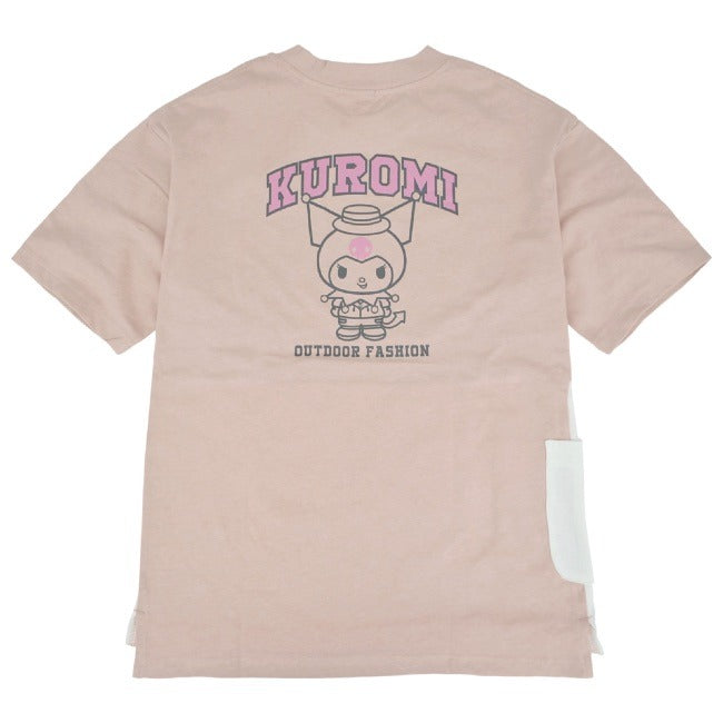 クロミ ビッグシルエット Tシャツ 半袖 ポケット付 Kuromi サンリオ キャラクターズ ku1132-365