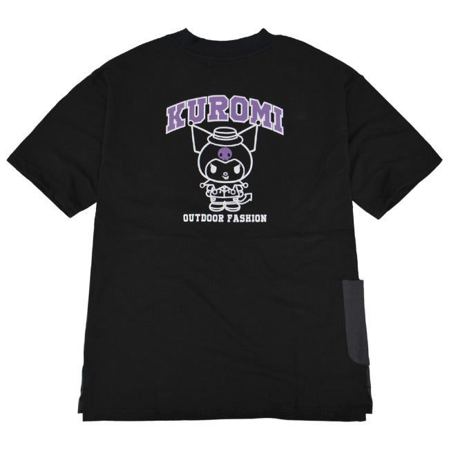 クロミ ビッグシルエット Tシャツ 半袖 ポケット付 Kuromi サンリオ キャラクターズ ku1132-365