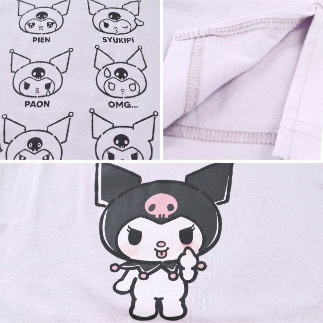 クロミ キングビッグ 七分袖 Tシャツ 半袖 サンリオ キャラクターズ ku1132-368