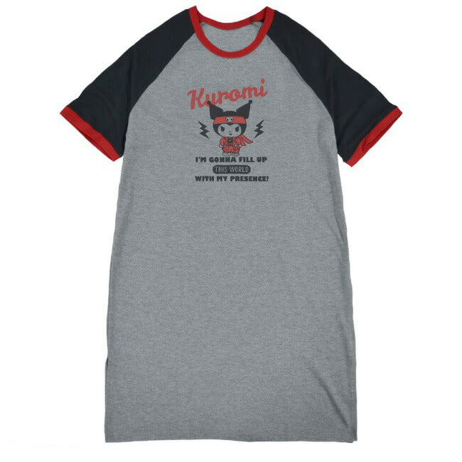 クロミ BIG Tシャツ 半袖 プリント トップス ラグラン サンリオ キャラクターズ ku1132-369