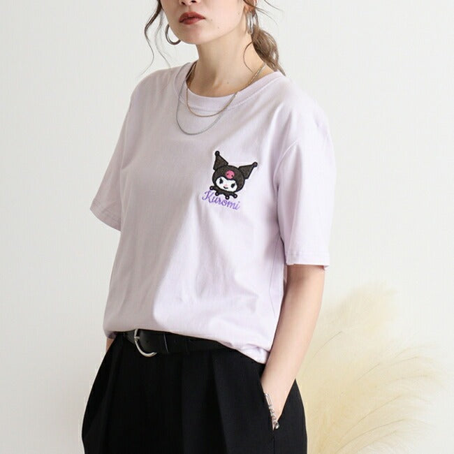 クロミ Tシャツ 半袖 刺繍 サンリオ キャラクターズ メンズ レディース ku1142-352