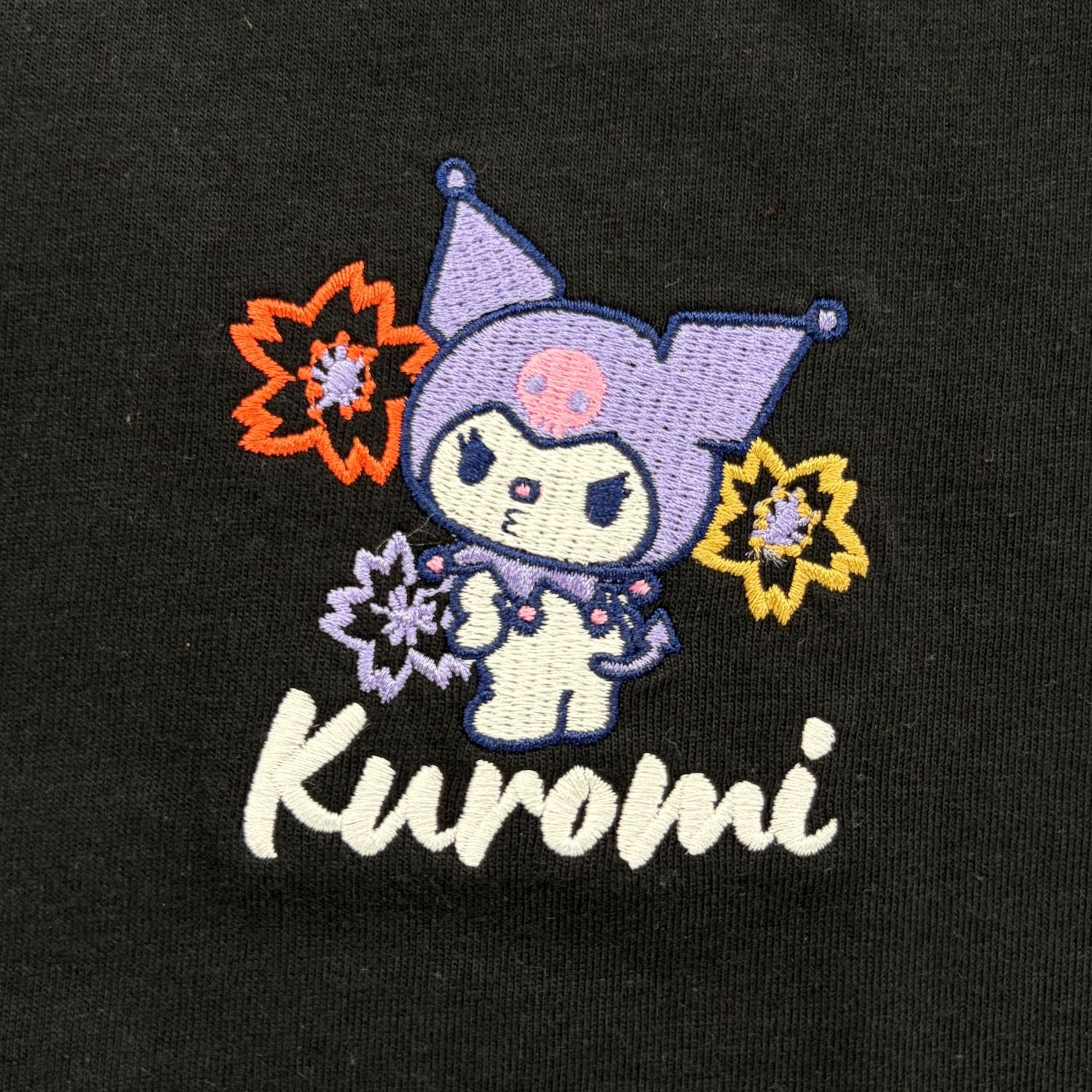 クロミ 和柄 半袖 Tシャツ 刺繍 バックプリント 天竺 メンズ レディース サンリオ キャラクターズ sanrio ku1162-70