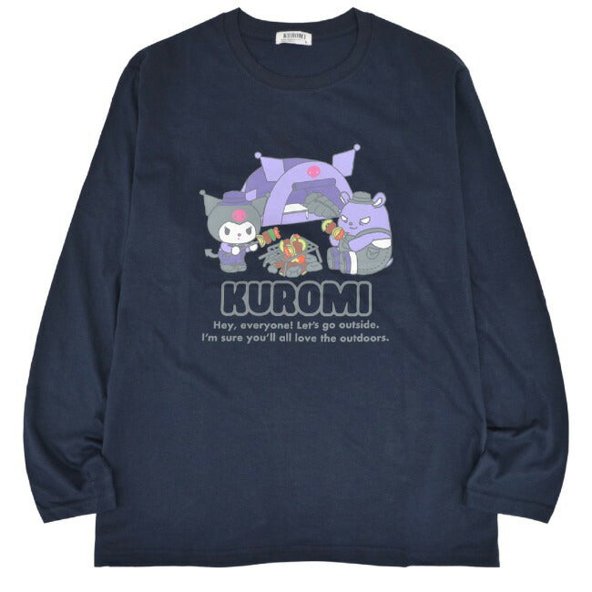クロミ プリント 長袖 Tシャツ 春秋 トップス Kuromi ku1233-530