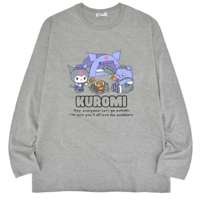 クロミ プリント 長袖 Tシャツ 春秋 トップス Kuromi ku1233-530