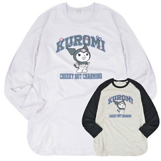 クロミ ロンT 長袖 Tシャツ ラグラン サンリオ キャラクターズ ku1241-30