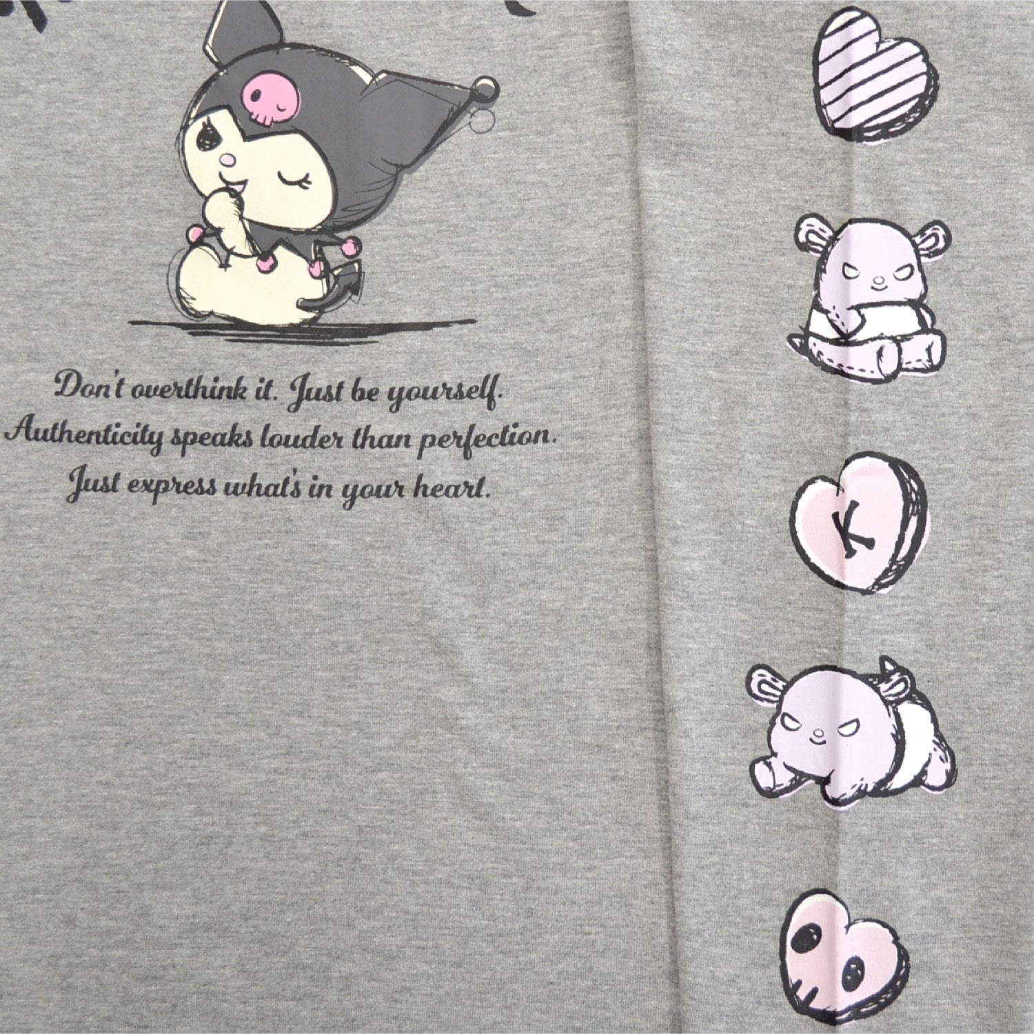 クロミ ロンT 長袖 Tシャツ サンリオキャラクターズ プリント 春 秋 ku1253-32