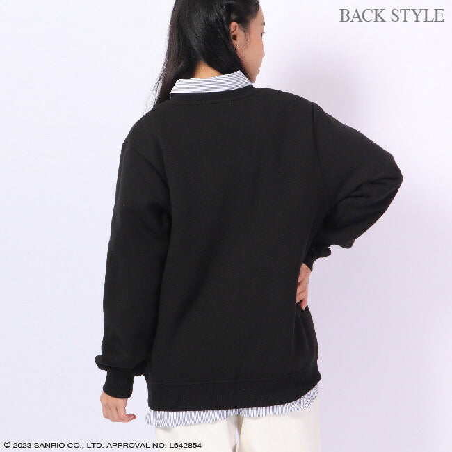 クロミ トレーナー 裏起毛 プリント 長袖 冬 トップス M L LL サンリオ キャラクターズ ku1324-647