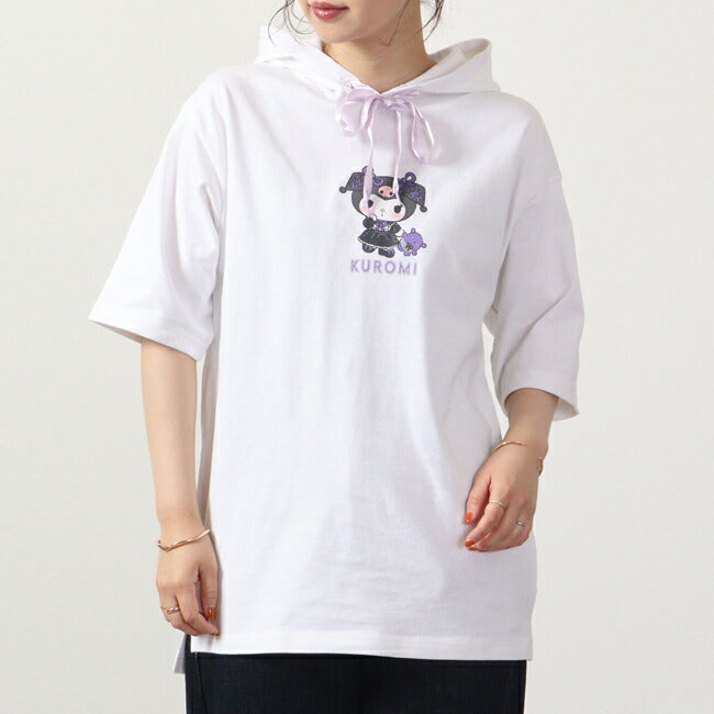 サンリオ クロミ Tパーカー 半袖 プリント トップス バックプリント sanrio ku1332-367