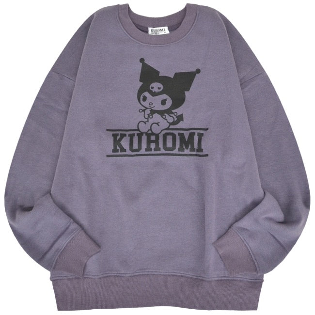 クロミ 裏起毛 スウェット トレーナー ビッグ オーバーサイズ サンリオ キャラクターズ プリント メンズ レディース ku1344-155