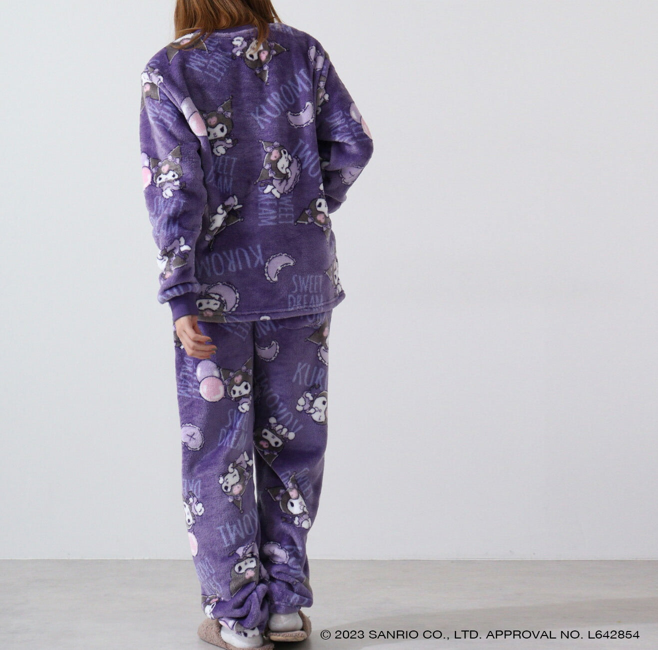 クロミ サンリオ キャラクターズ トップス ボトムス セット 長袖 パンツ ボア フリース ku1634-592