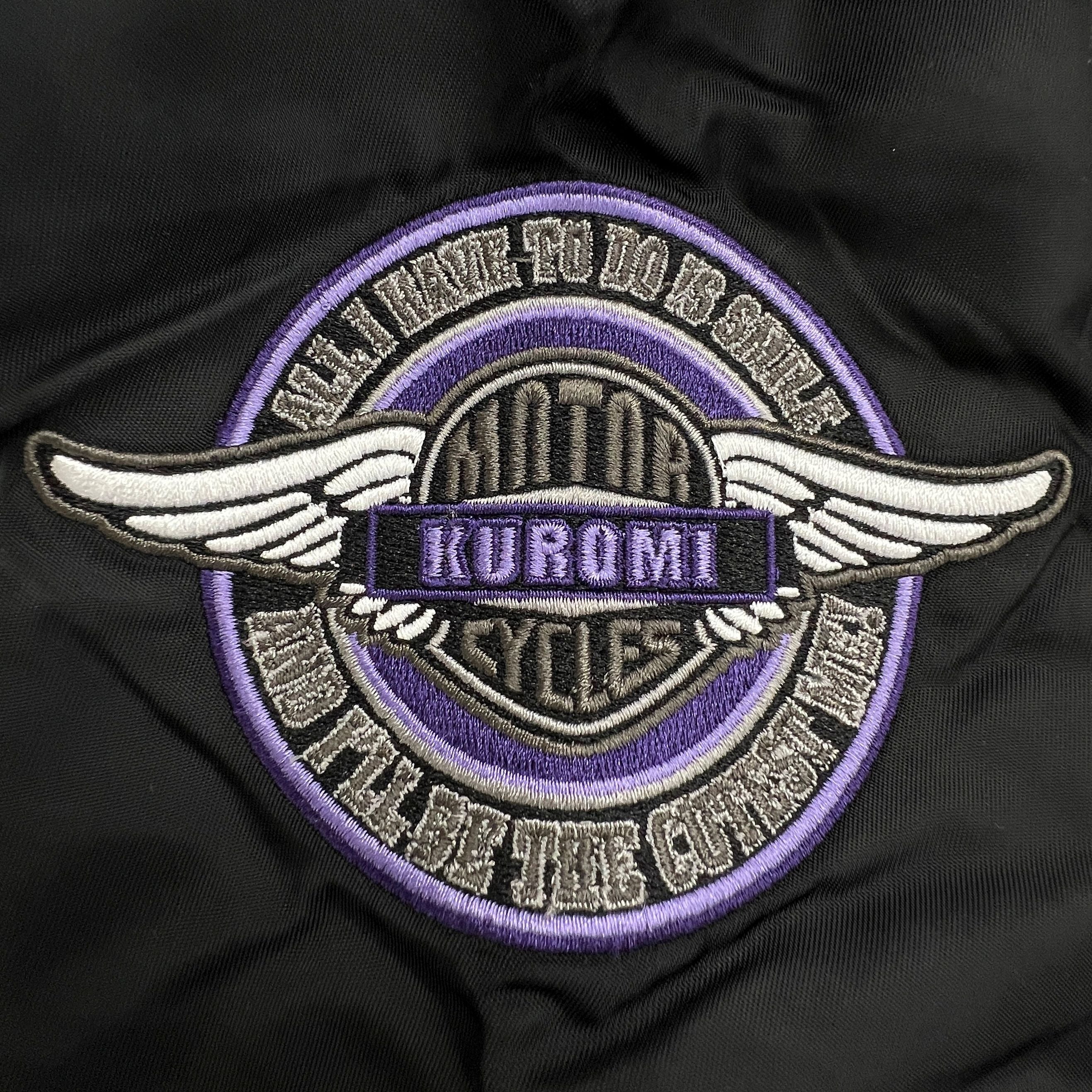 クロミ MA-1 ジャケット サンリオ キャラクターズ 刺繍 羽織 アウター 秋 冬 春 sanrio ku1854-140