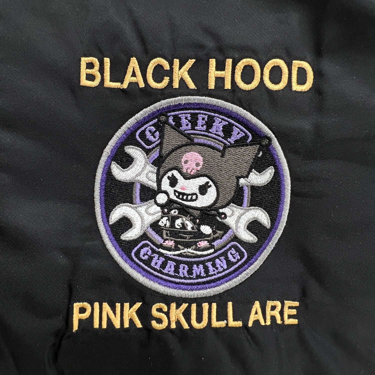 クロミ MA-1 ジャケット サンリオ キャラクターズ 刺繍 羽織 アウター 秋 冬 春 sanrio ku1854-140