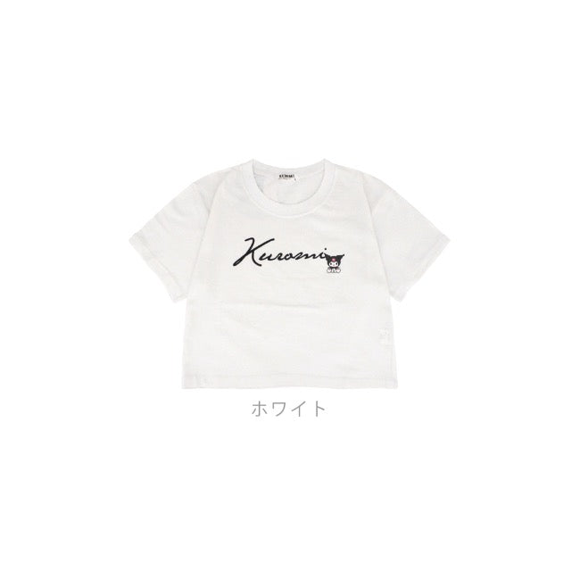 クロミ Tシャツ サンリオ キャラクターズ ちびT レディース ショート丈 ワイド幅 半袖 ku2142-340