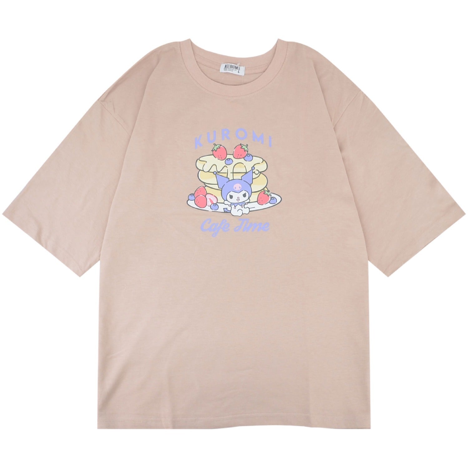 クロミ Tシャツ オーバーサイズ 半袖 プリント 刺繍 トップス ビッグシルエット サンリオ キャラクターズ レディース ku2152-198
