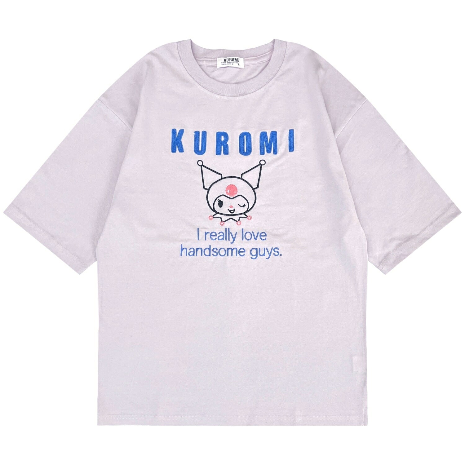 クロミ レディース 刺繍 半袖 Tシャツ カットソー ゆったりサイズ 春夏 サンリオキャラクターズ- ku2162-75