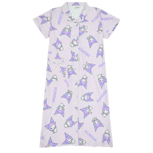 クロミ プリント ワンピース 半袖 総柄 サンリオ キャラクターズ ku2732-240