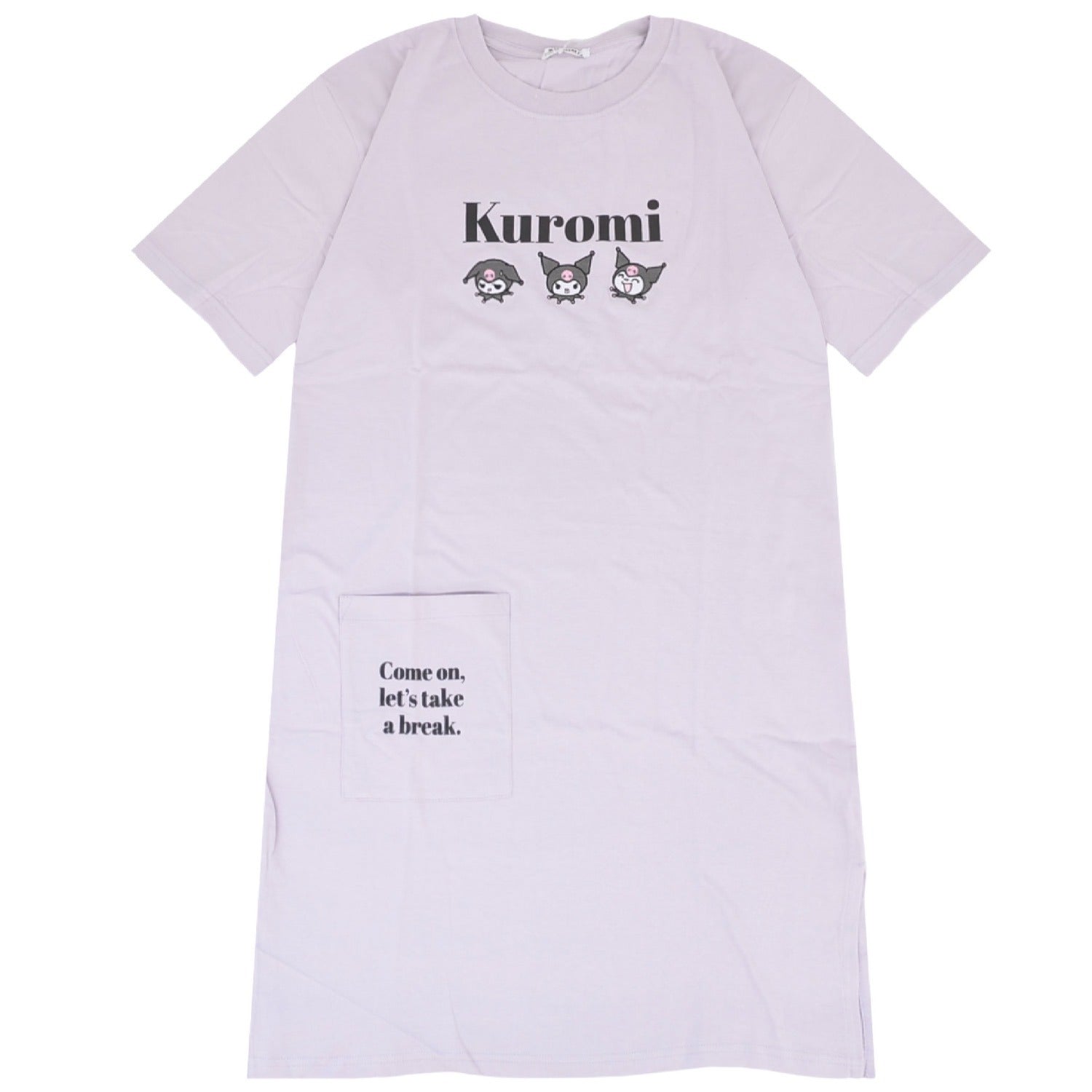 クロミ Tシャツ ワンピース 半袖 プリント トップス ビッグTシャツ 大きいサイズ サンリオ キャラクターズ レディース ku2752-263
