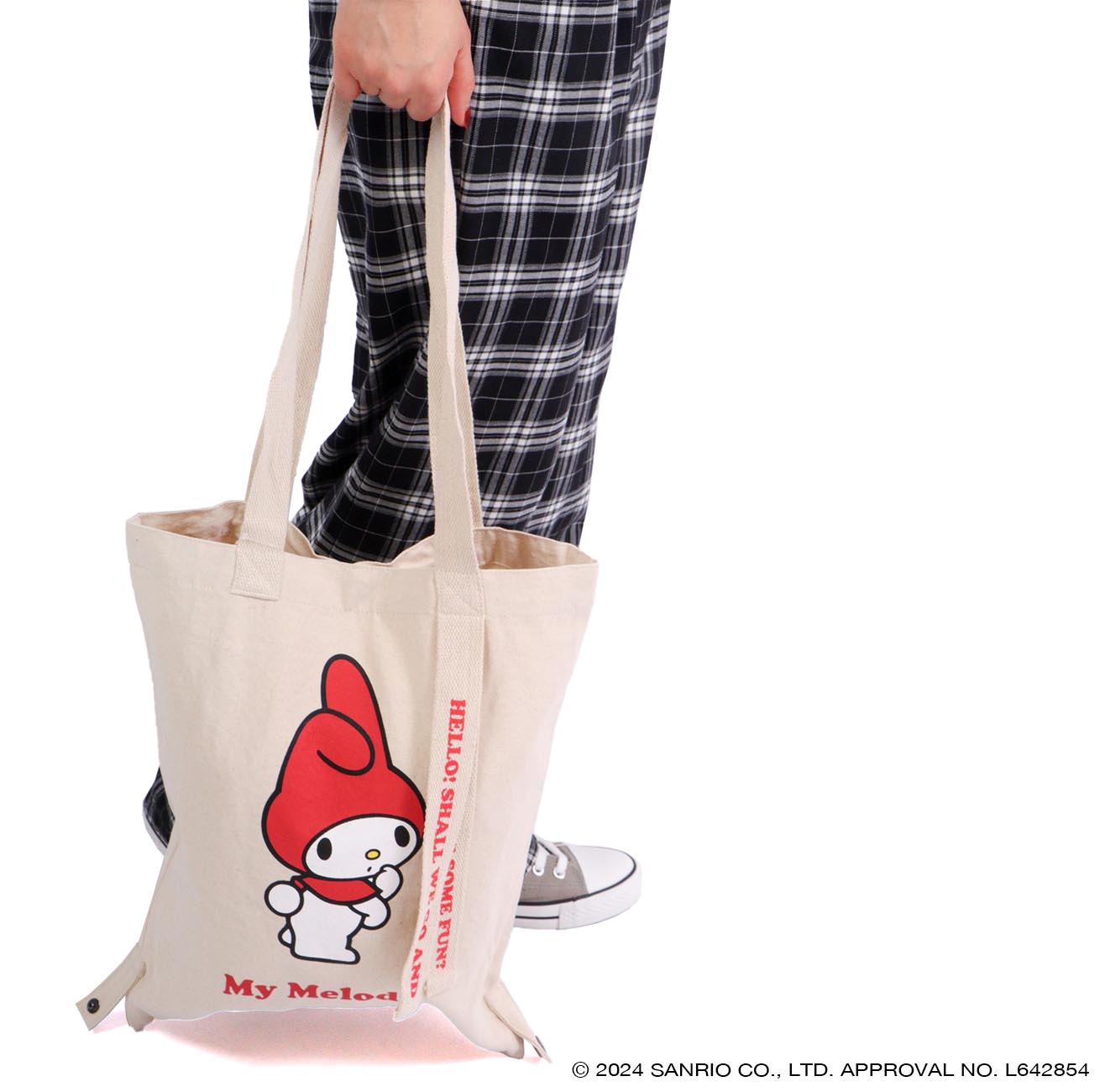 マイメロ トート バケット バッグ 2WAY お買い物袋 エコバッグ グッズ サンリオ キャラクターズ mm-1000