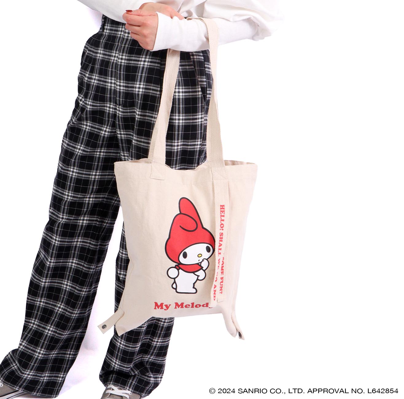 マイメロ トート バケット バッグ 2WAY お買い物袋 エコバッグ グッズ サンリオ キャラクターズ mm-1000