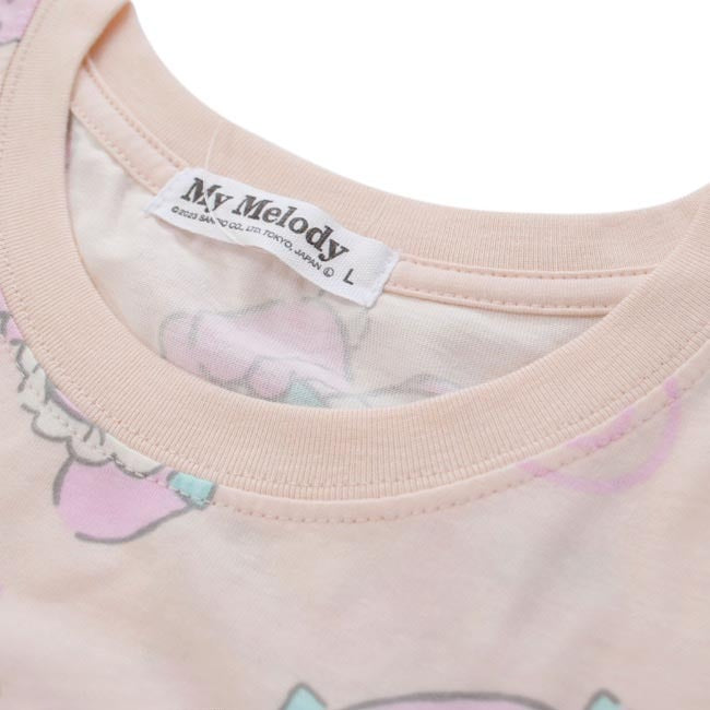 マイメロ プリント ビッグTシャツ 半袖 ワンピース BIG サンリオ キャラクターズ mm1132-24