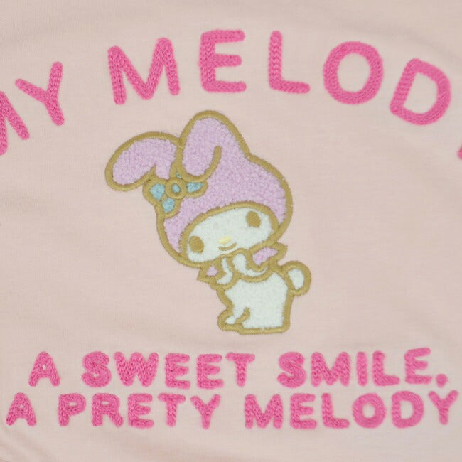 マイメロディ マイメロ 刺繍 Tシャツ 半袖 春夏 チェーンステッチ mm1132-347