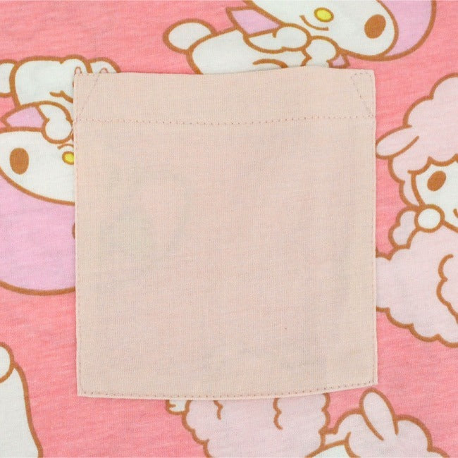 マイメロディ マイメロ Tシャツ 総柄 半袖 サンリオ キャラクターズ プリント メンズ レディース mm1142-296