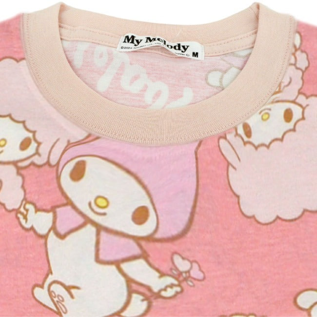 マイメロディ マイメロ Tシャツ 総柄 半袖 サンリオ キャラクターズ プリント メンズ レディース mm1142-296