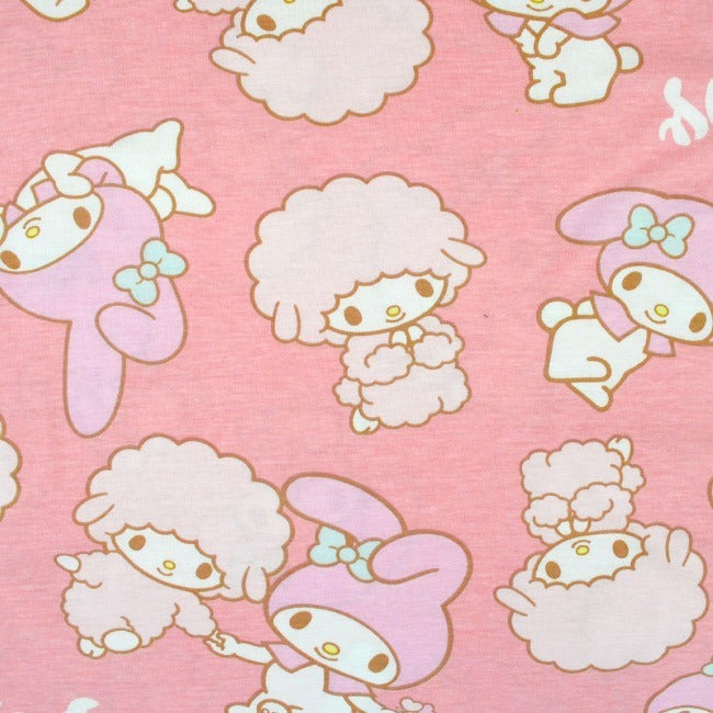 マイメロディ Tシャツ マイメロ ルームウェア 部屋着 半袖 ワンピース ビッグ サイズ サンリオ キャラクターズ プリントレディース mm1142-302