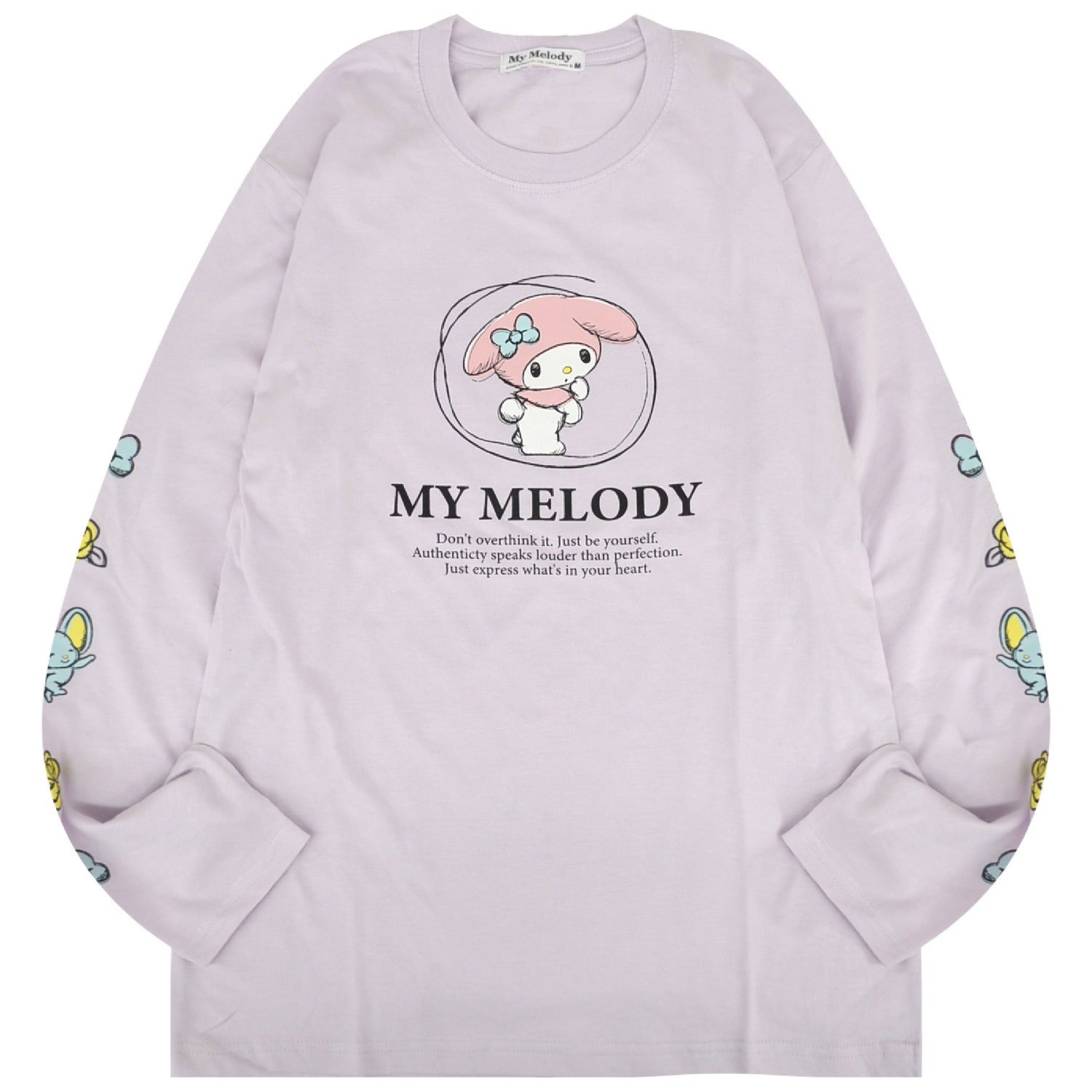 マイメロディ ロンT 長袖 Tシャツ サンリオキャラクターズ プリント 春 秋 mm1251-09