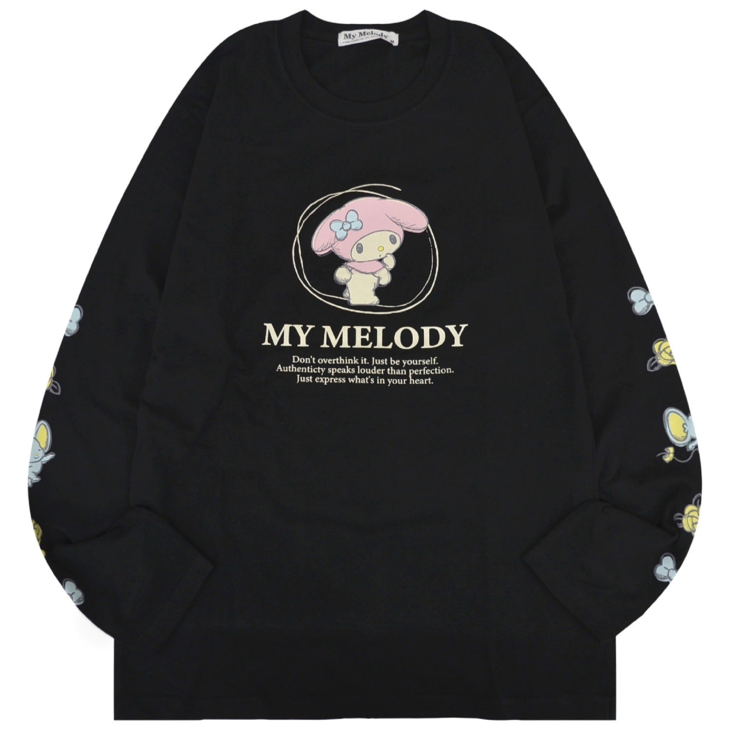 マイメロディ ロンT 長袖 Tシャツ サンリオキャラクターズ プリント 春 秋 mm1251-09