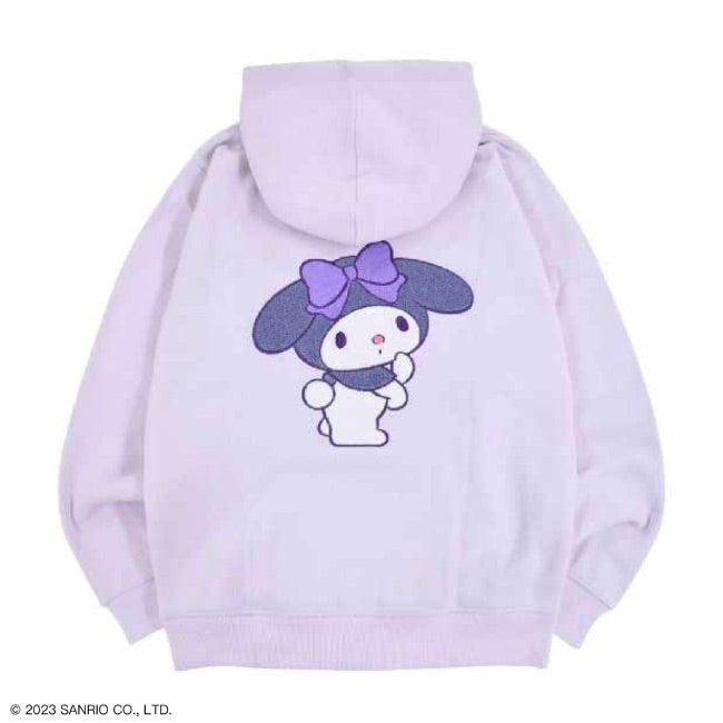 マイメロ スウェット パーカー 長袖 レディース メンズ マイメロディ M L サガラ刺繍 起毛 サンリオ キャラクターズ mm1314-735