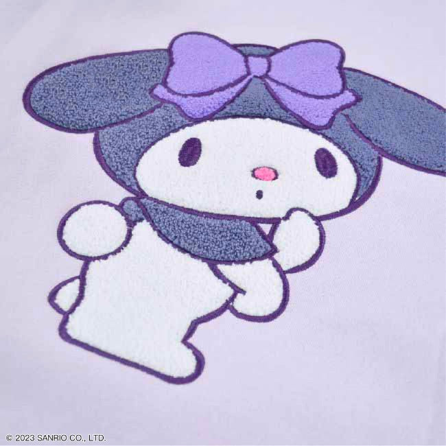 マイメロ スウェット パーカー 長袖 レディース メンズ マイメロディ M L サガラ刺繍 起毛 サンリオ キャラクターズ mm1314-735