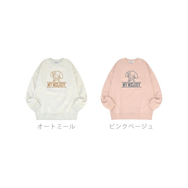 サンリオ キャラクターズ マイメロ トレーナー スウェット 長袖 裏起毛 sanrio mm1344-156