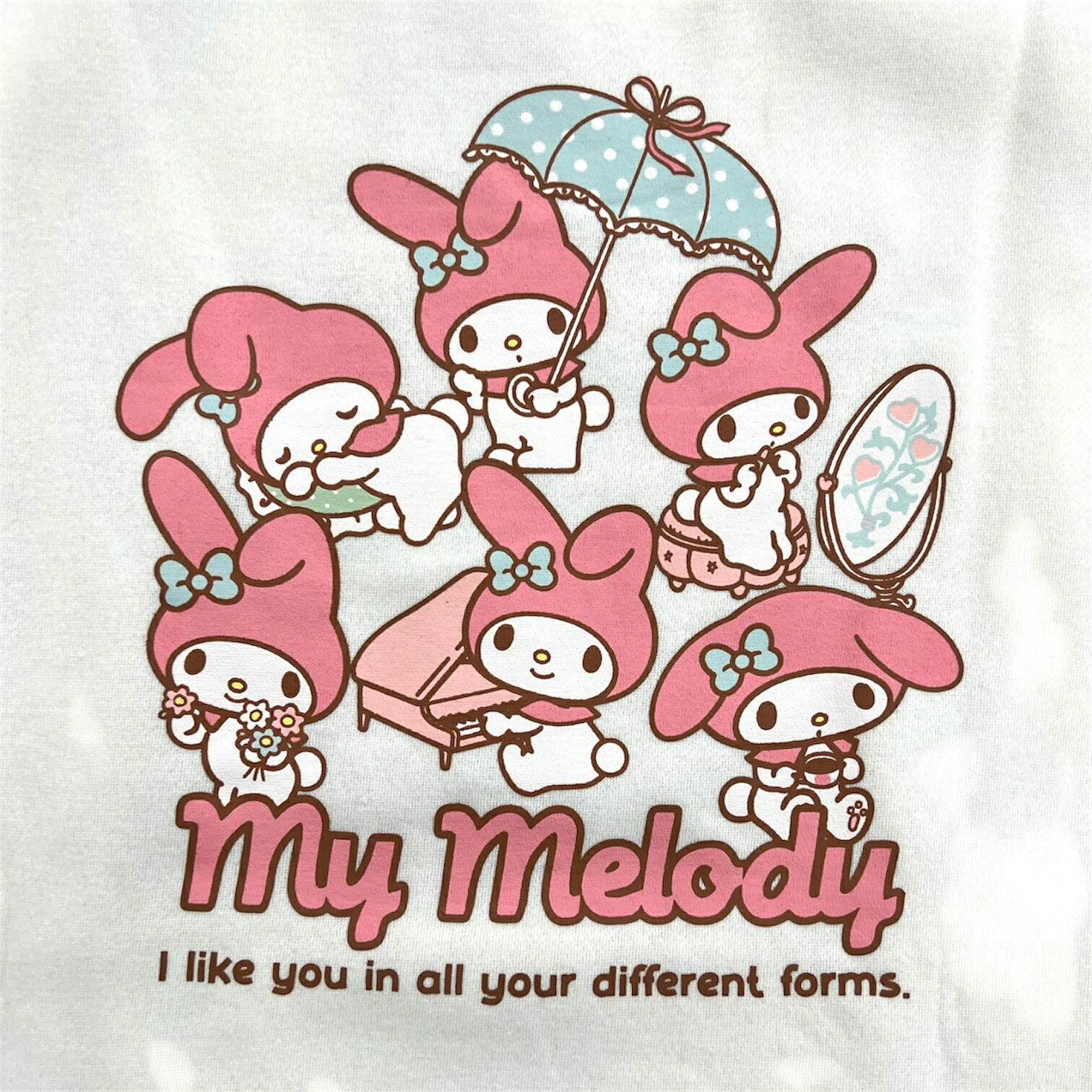 マイメロディ サガラ刺繍 裏起毛 ビッグシルエット トレーナー レディース 長袖 スウェット mm1354-92