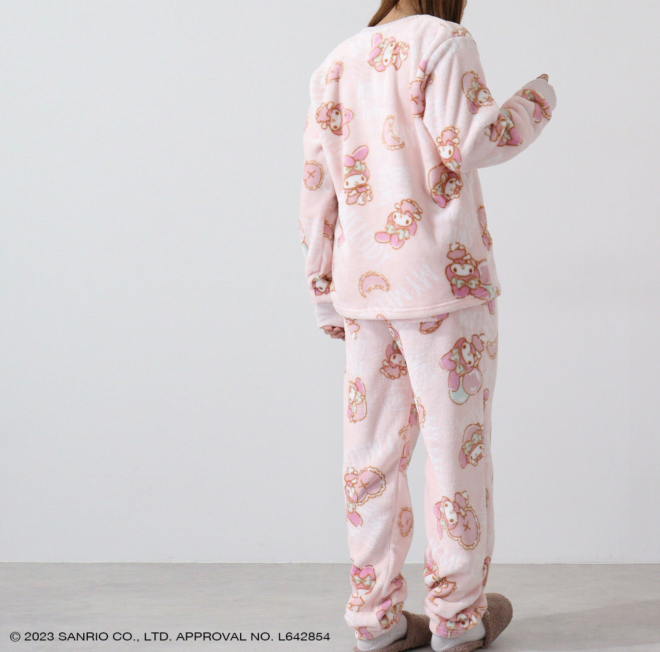 マイメロディ マイメロ サンリオ キャラクターズ トップス ボトムス セット 長袖 パンツ ボア フリース mm1634-594