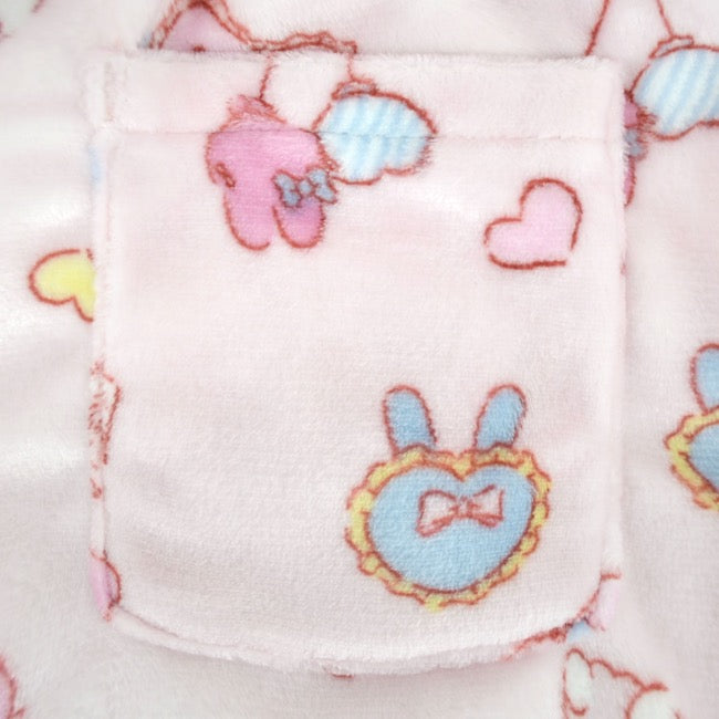 マイメロディ トレーナー スウェット パンツ フリース 総柄 セットアップ ルームウェア 部屋着 パジャマ サンリオ キャラクターズ mm1644-98