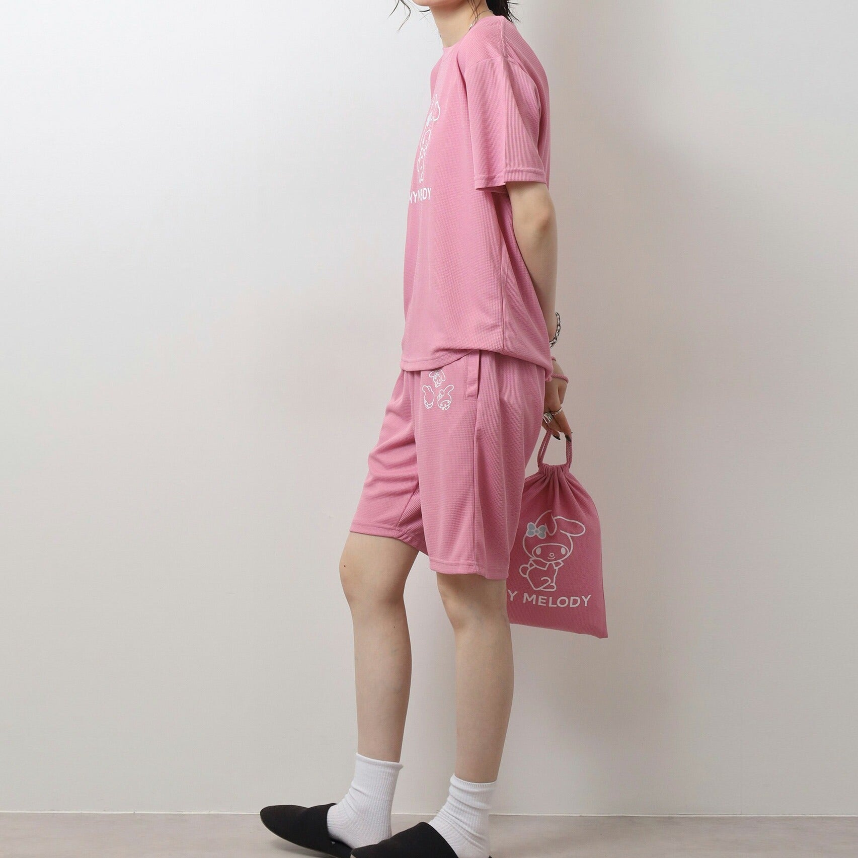 マイメロディ Tシャツ ハーフパンツ セット 巾着 サンリオ キャラクターズ mm1652-206