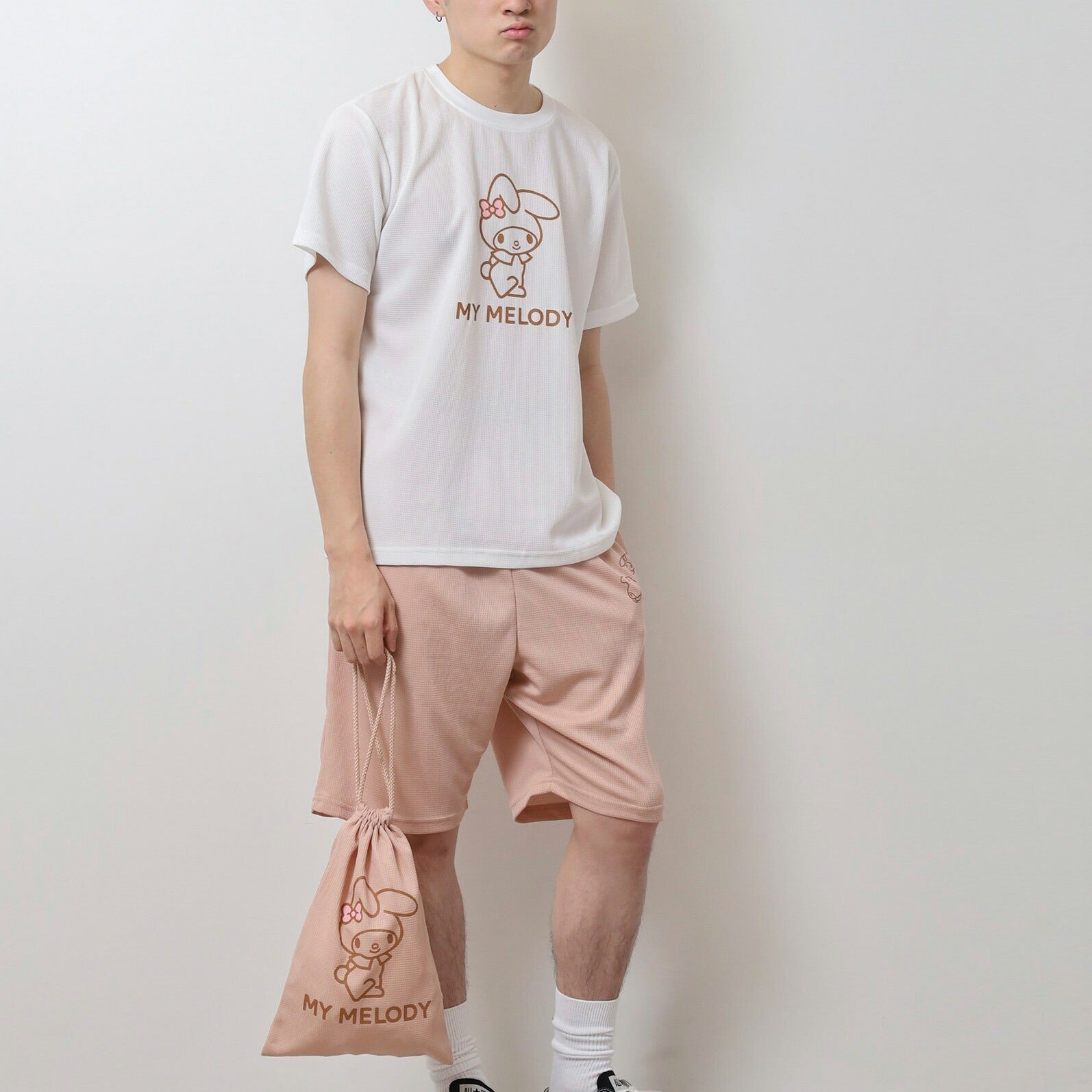 マイメロディ Tシャツ ハーフパンツ セット 巾着 サンリオ キャラクターズ mm1652-206