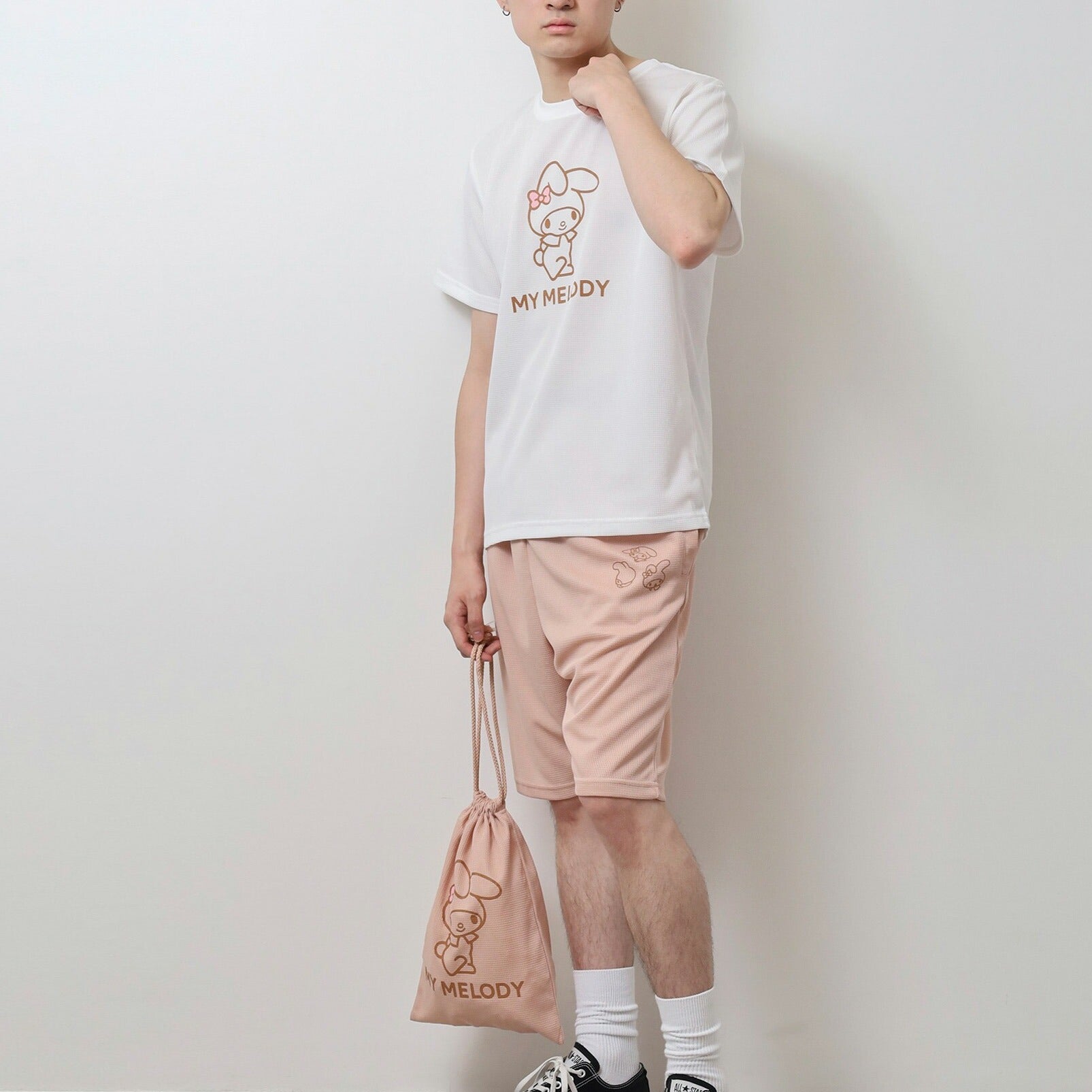 マイメロディ Tシャツ ハーフパンツ セット 巾着 サンリオ キャラクターズ mm1652-206