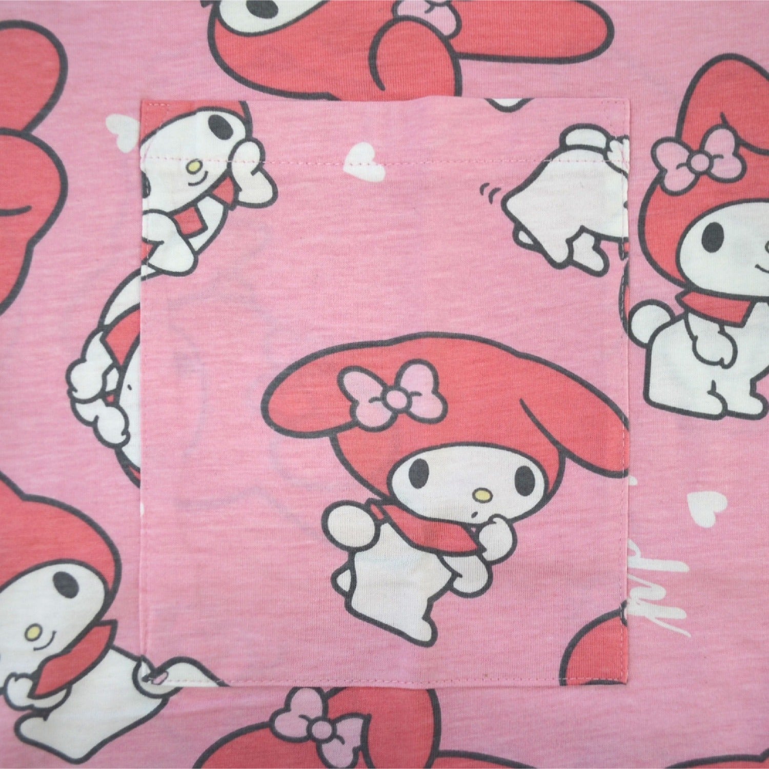 マイメロディ Tシャツ ワンピース 半袖 総柄 部屋着 ルームウェア サンリオ キャラクターズ レディース mm1752-254