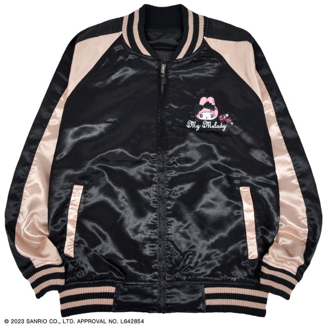 マイメロディ マイメロ 刺繍 スカジャン 秋冬 ブルゾン サンリオキャラクターズ mm1833-714