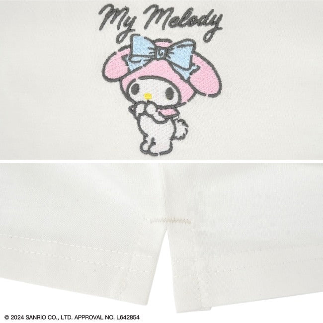 マイメロディ Tシャツ 半袖 オーバーサイズ プリント 刺繍 サンリオ キャラクターズ mm2142-213