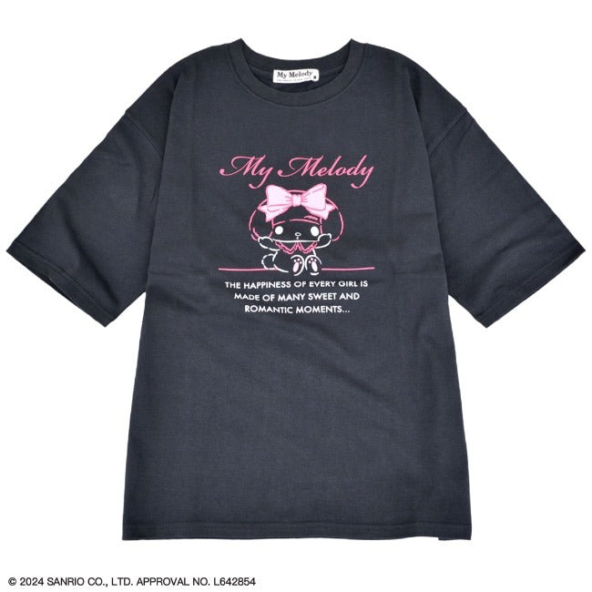 マイメロディ Tシャツ 半袖 オーバーサイズ プリント 刺繍 サンリオ キャラクターズ mm2142-213