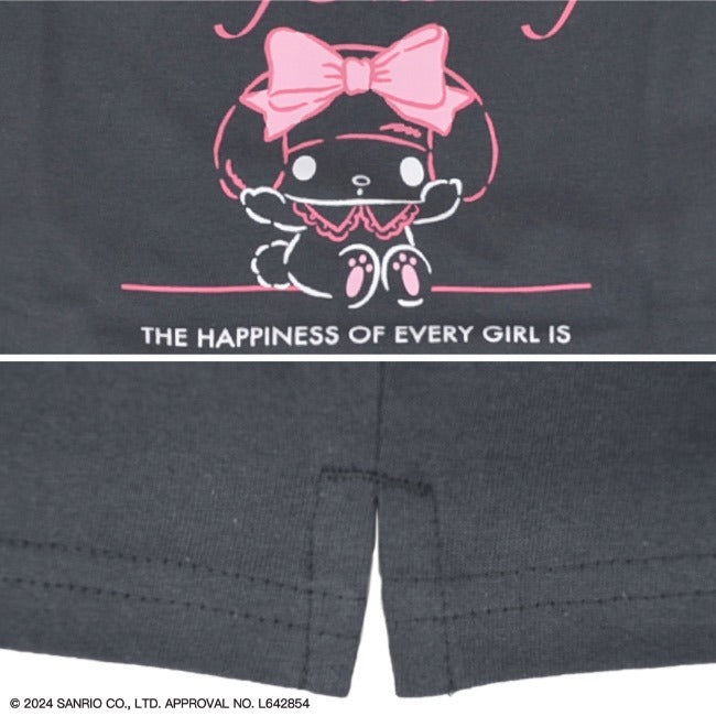 マイメロディ Tシャツ 半袖 オーバーサイズ プリント 刺繍 サンリオ キャラクターズ mm2142-213